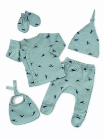 🦕 Ensemble Naissance Dinosaure – Lot de 5 Pièces