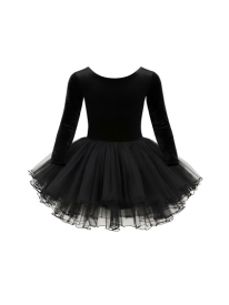 Black Velvet Ballerina Tutu Dress