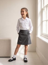 Girls' School Skort – 100% Organic Cotton