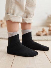 Organic Cotton Angled Cuff Ankle Socks