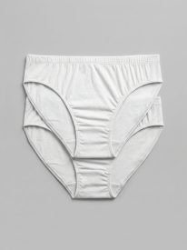 Pack of 2 Girls' Organic Cotton Briefs