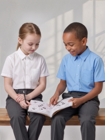 Short Sleeve School Shirt – 100% Organic Cotton